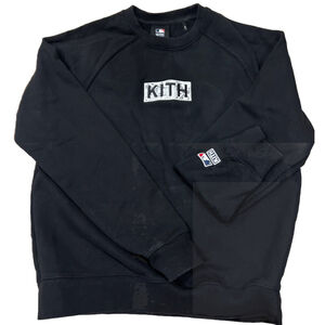 Kith MLB Dodgers Arched Crew Neck Sweatshirt Black Small